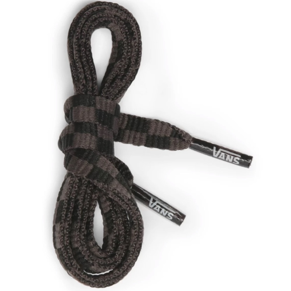 Vans 36” gray checkerboard shoelaces